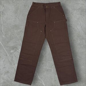 Carhartt B136-DKB Double Knee Duck Canvas Brown Carpenter Pants - 30x32 (30x30)